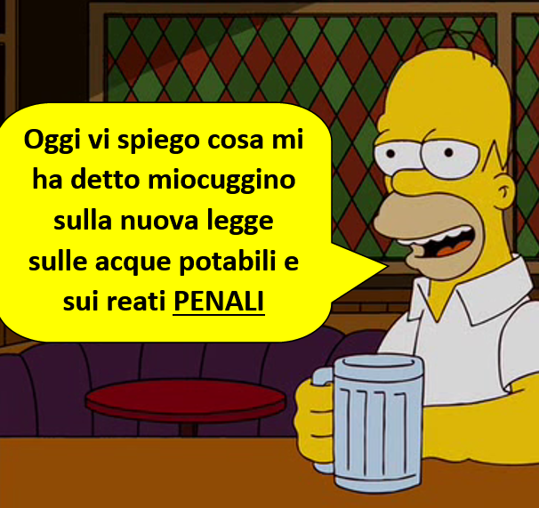 Come scrivere le leggi della Repubblica come se si fosse a chiacchierare al bar (il decreto di recepimento della Direttiva “Acque Potabili”)